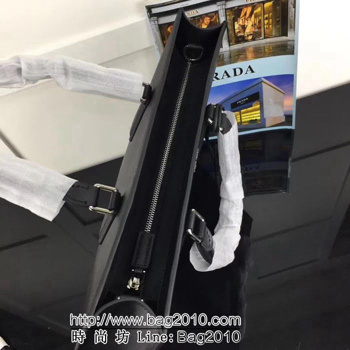 普拉達PRADA原單 2VG011-2FA克色原單十字紋PRADA男士商務公事包 PHY1491
